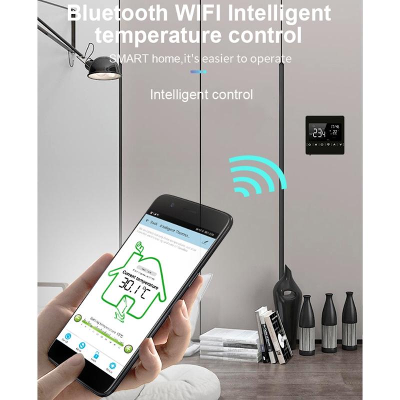 Умный Wi-Fi термостат Tuya для подогрева пола, радиатора, горячего водоснабжения, цифровой контроллер, программируемый термостат