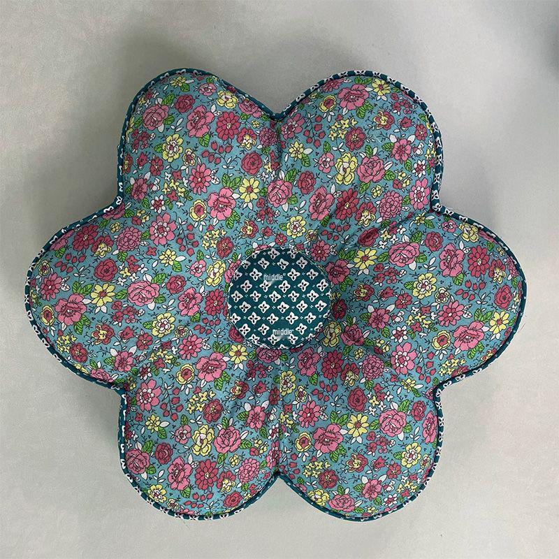 Корейская подушка с цветком сливы: Подушка для сна из 100% хлопка для офиса и спальни