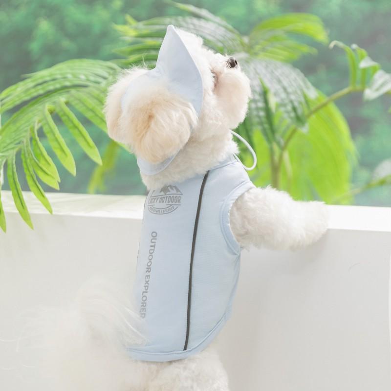 Portable Cooling Vest Small Dogs Sun Protection Breathable Pet Harness Outfit Bichon Poodle