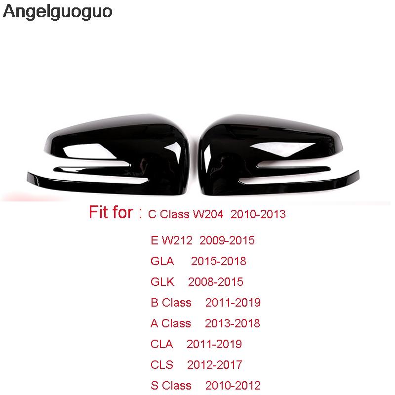 Carbon Fiber Style for Mercedes Benz A B GLA CLA GLK CLS /C W204 / E W212 / ML GL GLE GLS Class Rearview Mirror Shell Case