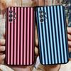 Роскошный модный полосатый чехол для телефона для Samsung Galaxy S24 S23 S26 S22 S25 S20 A16 S21 Ultra Fe Plus A54 A24 A53 Coque