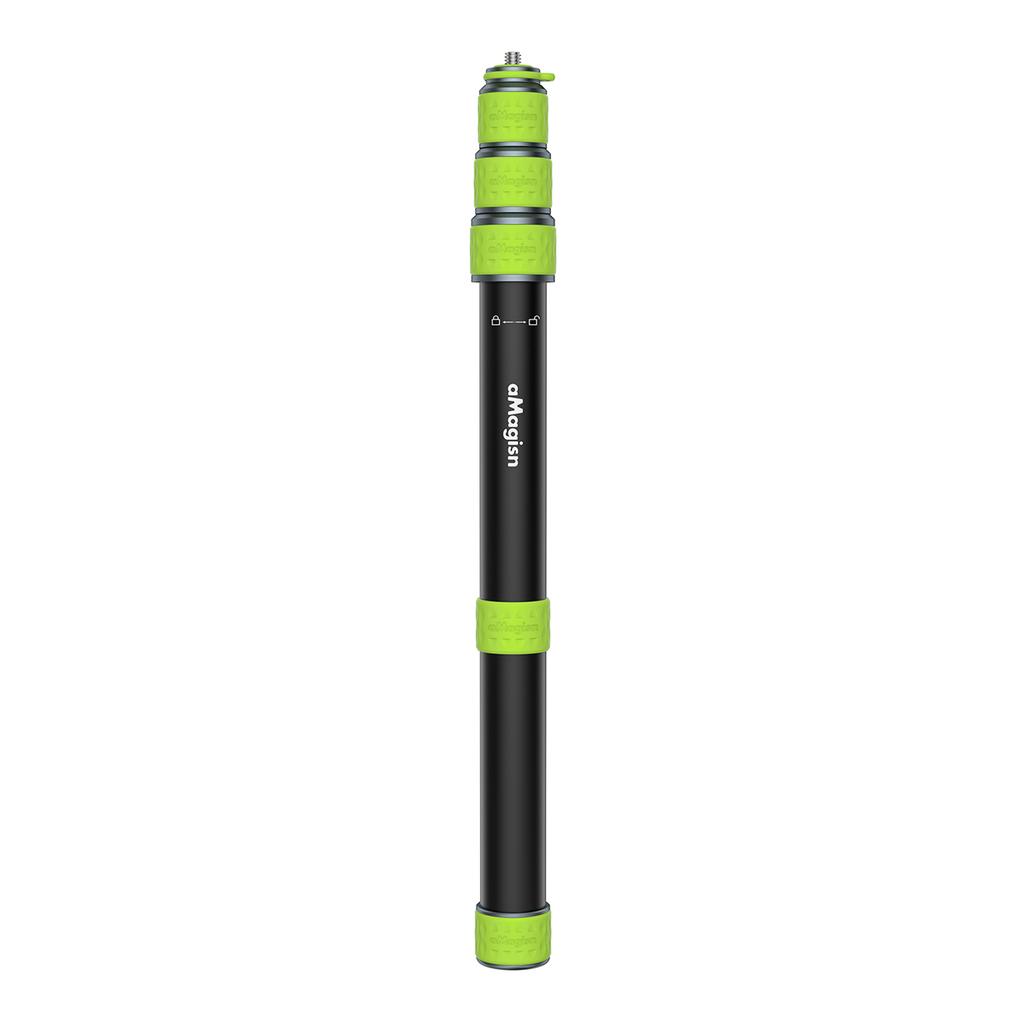 Aluminum Alloy Telescopic Stick Wear Resist Riding Selfie Sticks Double Clamp Handlebar Selfie Stick Cycling Accessories