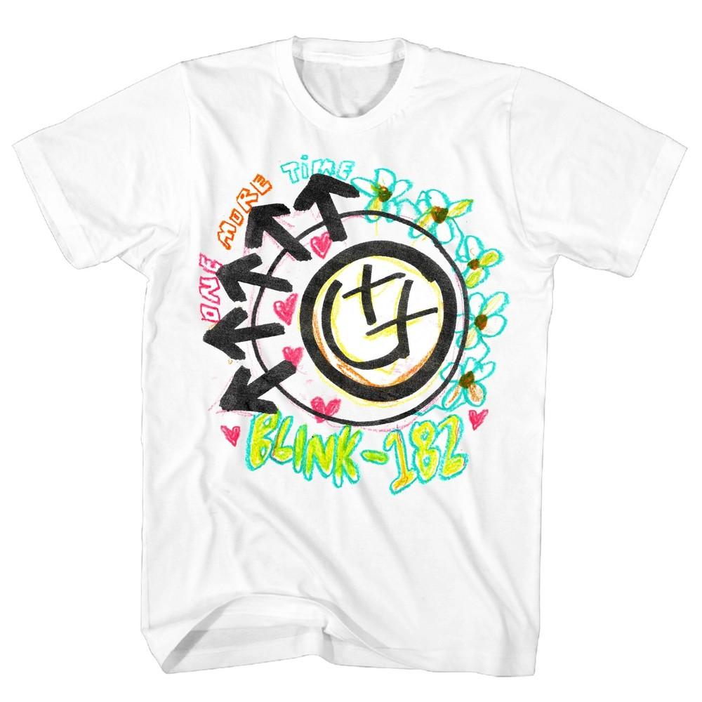 Blink 182 Crayon Mens T Shirt Music Classic Band Concert Tee New White Unisex T-Shirt