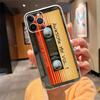 Phone Case For iphone 17 Pro Max Air 16 15 14 13 Pro Max 15 16 Pro 15Plus Retro Cassette Tape Battery