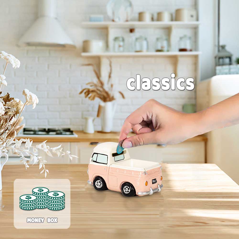 Домашний декор Коллекционные транспортные средства Милый грузовик Декоративные фигурки Кашпо Садовые украшения для дома и улицы Копилка для монет