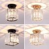 Light Glass Ceiling Crystal Lamp Hallway Office Bedroom Kitchen Living Balcony