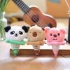 Cute Cone Ice Cream Capybara Plush Doll Cartoon Animals Panda Toy Pendant Keychain School Bag Charm Girl Birthday Gift