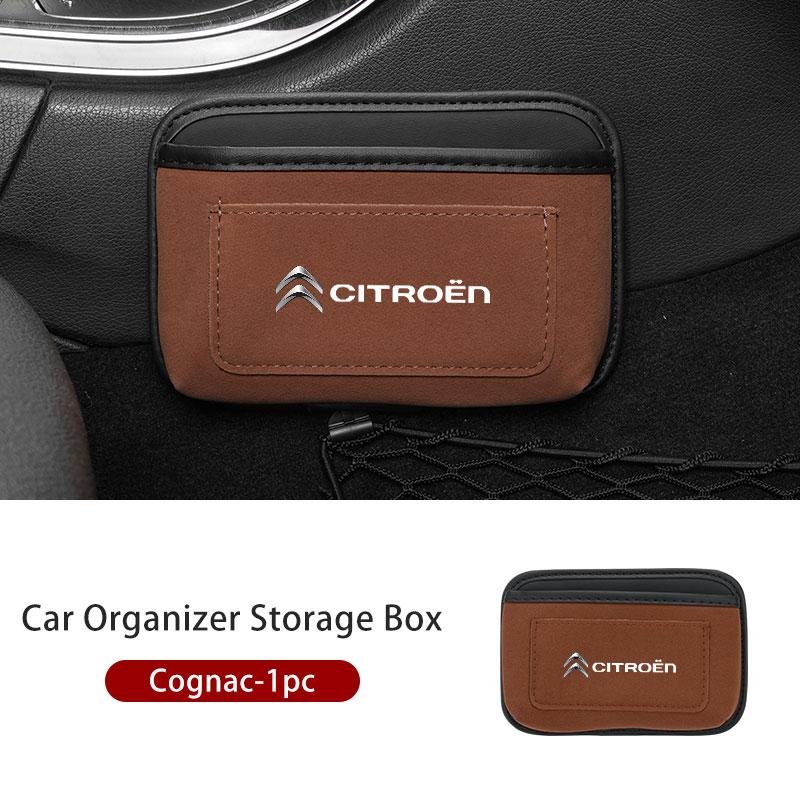 Paste Car Cards Phone Key Paste Box Self Adhesive Storage Pocket For Citroen C4 C3 C5 C1 C2 C6 VTS C4L DS3 DS4 DS5 Grand