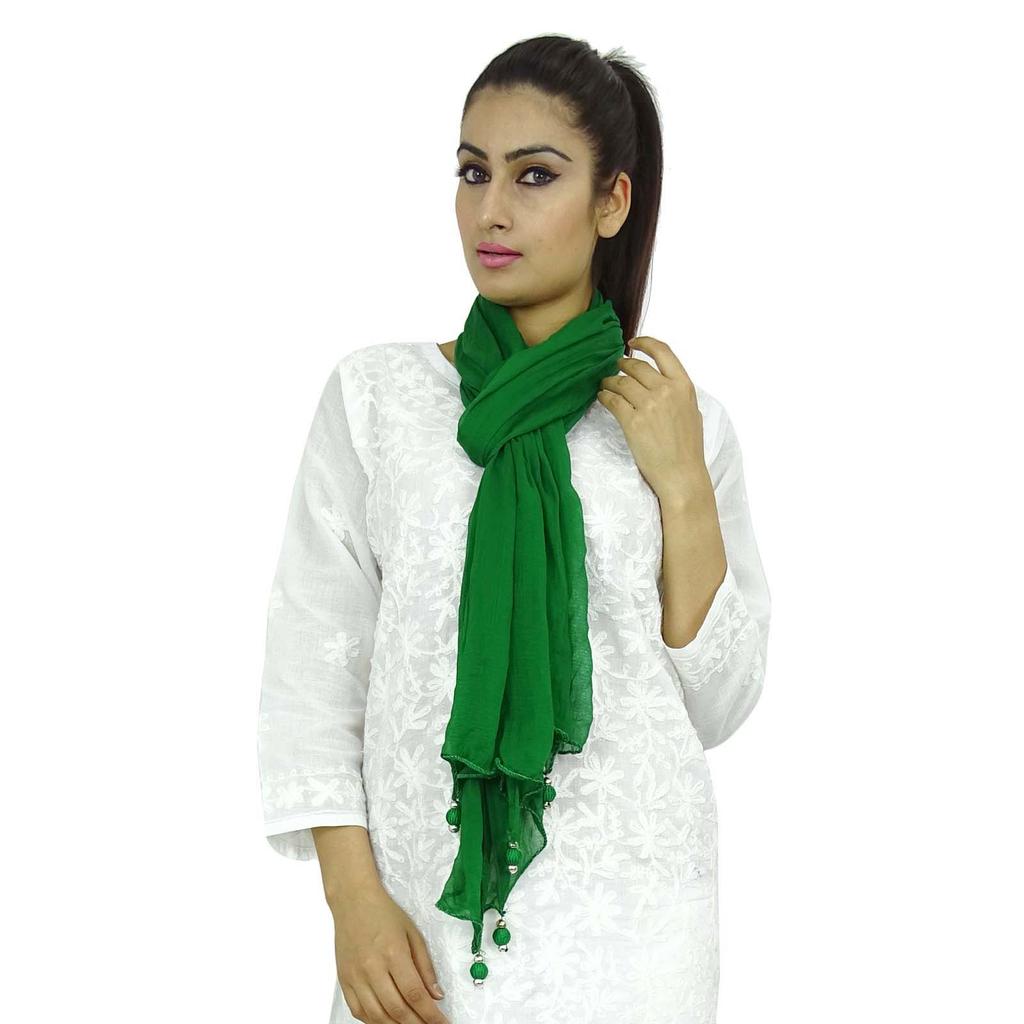 Индийский длинный палантин Dupatta из смеси шифона Chunni Neck Wrap Tassel Throw Throw