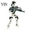 Decorative Soldier Figure Action with Accessories, Multi-Joints Movable Model, 3D Printed Articulated Dummy Robot for Desktop Decoration Display