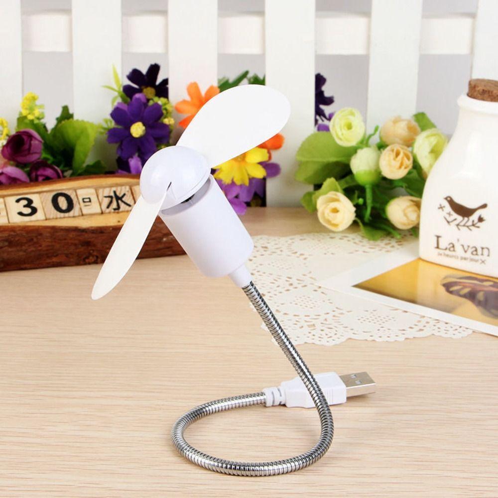 Портативный мини USB-вентилятор Змеевик Большой поток воздуха USB Маленький вентилятор Длинный 30 см Регулируемый настольный вентилятор
