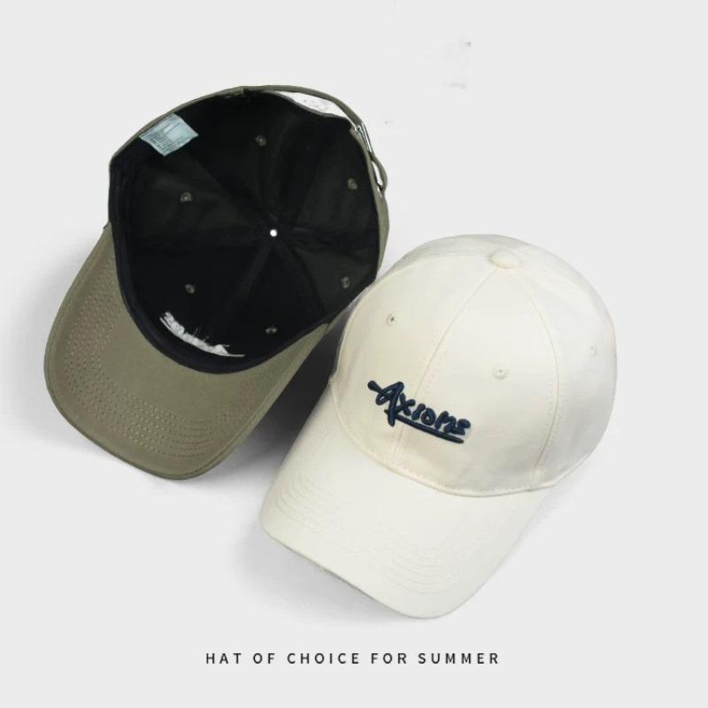 Three-dimensional embroidered baseball cap for women, enlarged and deepened in spring and autumn, wide brim, small and versatile peaked cap