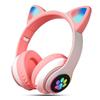 Cat Ear Luminous Headset STN-28 Girls' Cute E-sports Game Wireless Headset Bluetooth Headset