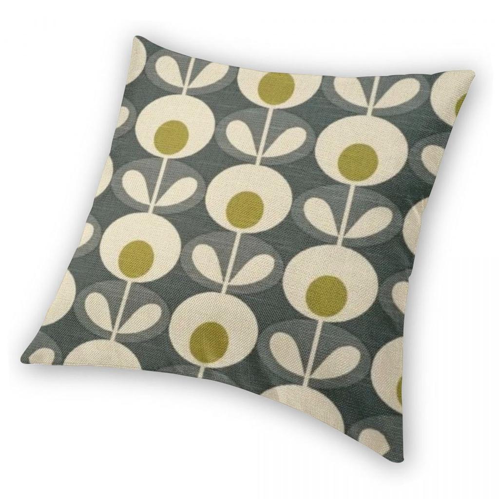 Orla Kiely - квадратная наволочка с абстрактным цветочным дизайном, полиэстер, лен, бархатный узор, декор на молнии, чехол для подушки, оптовая продажа