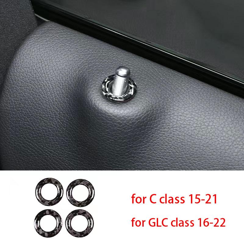 Для Mercedes Benz C GLC Class W205 X253 из настоящего углеродного волокна, аксессуары для интерьера автомобиля, украшение с центральным управлением