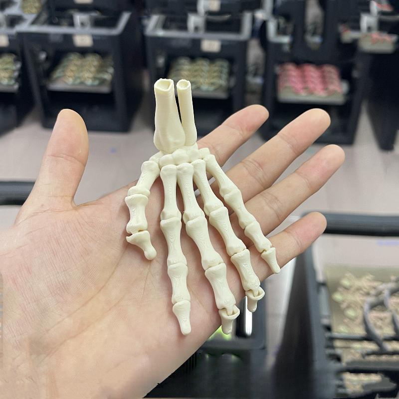 3D-печатная реалистичная гибкая модель скелета руки с суставами, привидение, украшение для Хэллоуина, домашний декор