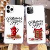New Year Merry Christmas Red Holiday Phone Case For Iphone 12 5 5s 5c Se 6 6s 7 8 Plus X Xs Xr 11 Pro Max
