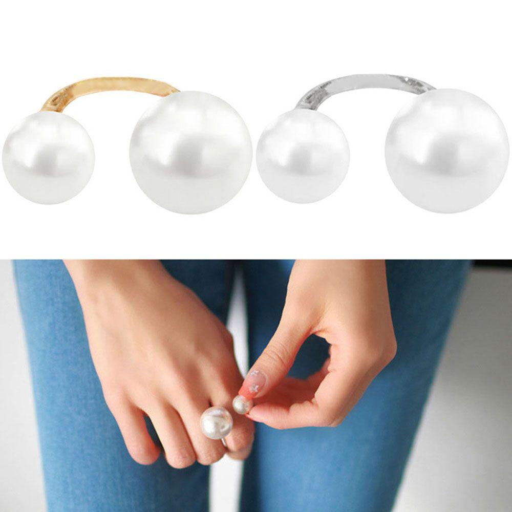 Party Street Shoot Imitation Pearl Women Fashion Accessories Jewelry Finger Ring Opening Ring