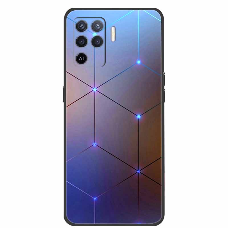 Для чехла OPPO Reno5 Lite Чехол Ударопрочный Мягкий силикон ТПУ Задняя крышка Для телефона Oppo Reno 5Z 5 Lite Чехол 5Lite CPH2205 Fundas
