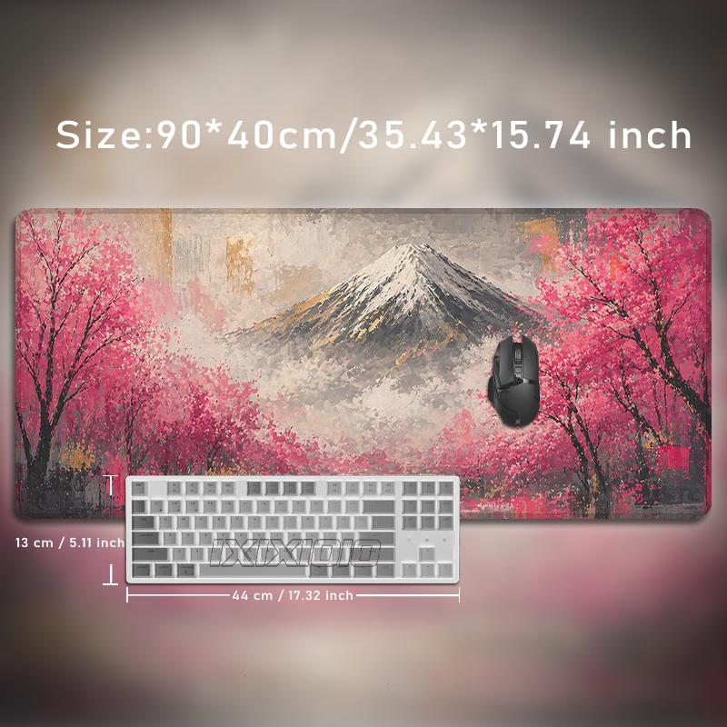 Mouse Pad Japanese Pink Cherry Blossoms Gamer XL New Custom Home Mousepad XXL keyboard pad Natural Rubber Office Mouse Mats