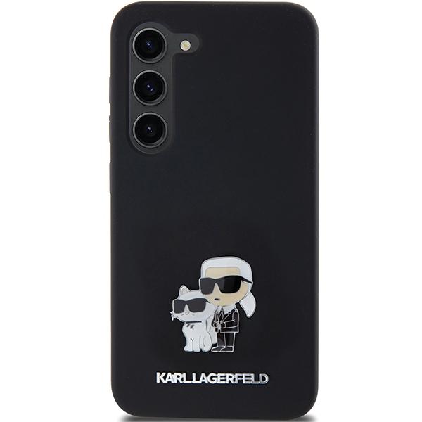 Etui do Samsung Galaxy S24 Karl Lagerfeld Karl&Choupette Metal Pin Czarny