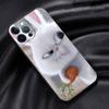 Чехол с милым кроликом для Apple iPhone 11 13 14 12 Pro Max 7 8 XR X 6 5 5S SE 2022 13ProMax, черный силиконовый чехол для телефона
