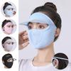 Summer Banana Models With Brim Sun Mask Full Face Ultraviolet Mask Sunshade Ice Silk Sunscreen Veil