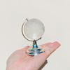 Ins Mini  Globe Transparent Earth Globe Ball Glass Miniature Ornament Educational Toys Home Decor Gift Office Decoration