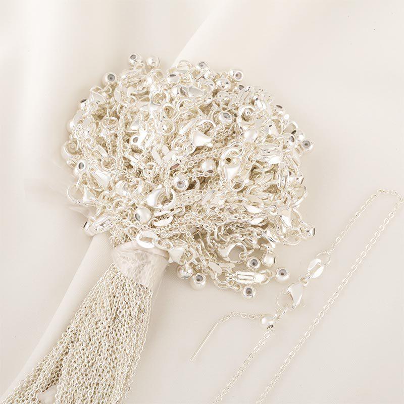 Универсальный штифтовой O-образный замок-цепочка из бусин, цепочка-коробка, регулируемый браслет, универсальная цепочка, голая цепочка, самодельные украшения