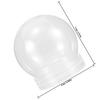 12Pcs DIY Clear Plastic Snow Globes Screw Caps Fillable Water Globes Perfect Winter Holiday Decor Craft Kit for Kids Adults