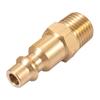 10 Pcs 1/4inch NPT Brass Male Air Hose Quick-Connect Adapter Air Tool Compressor Fitting Male Brass Plug Connector