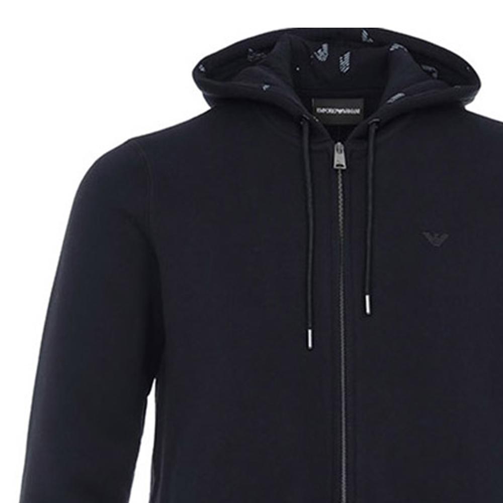 EMPORIO ARMANI Sweatshirts Men's Dark Blue Hooded Moderate Regular 8N1M01-1JQPZ-0939