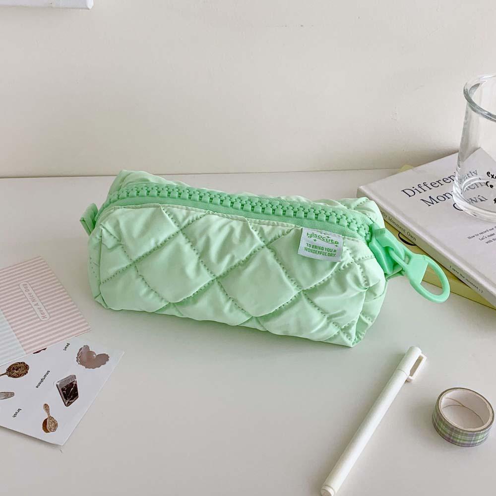 Stationery Organizer Large Pen Bag Candy Color Pencil Case Cosmetics Storage Stationery Bag School