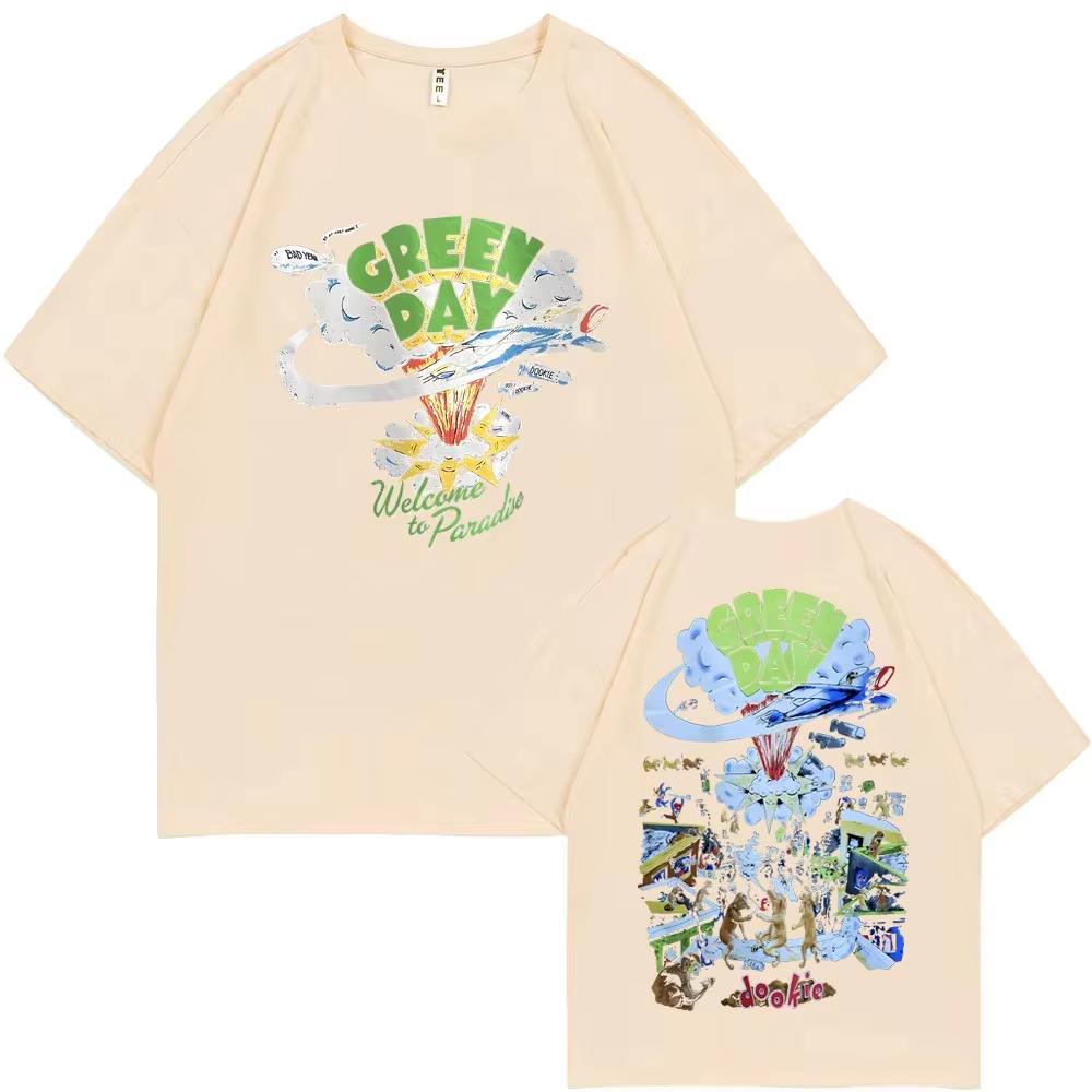 Футболка Green Day Dookie Мужская Женская Классическая Готическая Винтажная Рок Футболки Мужская Хип-Хоп Футболка Уличная Одежда Хлопок