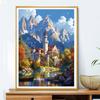5d DIY Diamond Painting Cross Stitch Castle Scenery Diamond Embroidery Mosaic Full Round Drill Home Decor