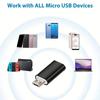 USB Type C Female to Micro USB Male Adapter for Samsung Xiaomi Huawei ,USB C to Micro USB V8 OTG Sync Charger Jack 3