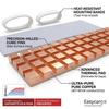 Комплект радиатора Easycargo 2280 для SSD Охладитель Радиатор Термопрокладки для SSD NGFF SSD NVMe SSD x 1 Упаковка M.2 + На основе силикона M.2 (70мм 20мм) (Медь 4 мм)