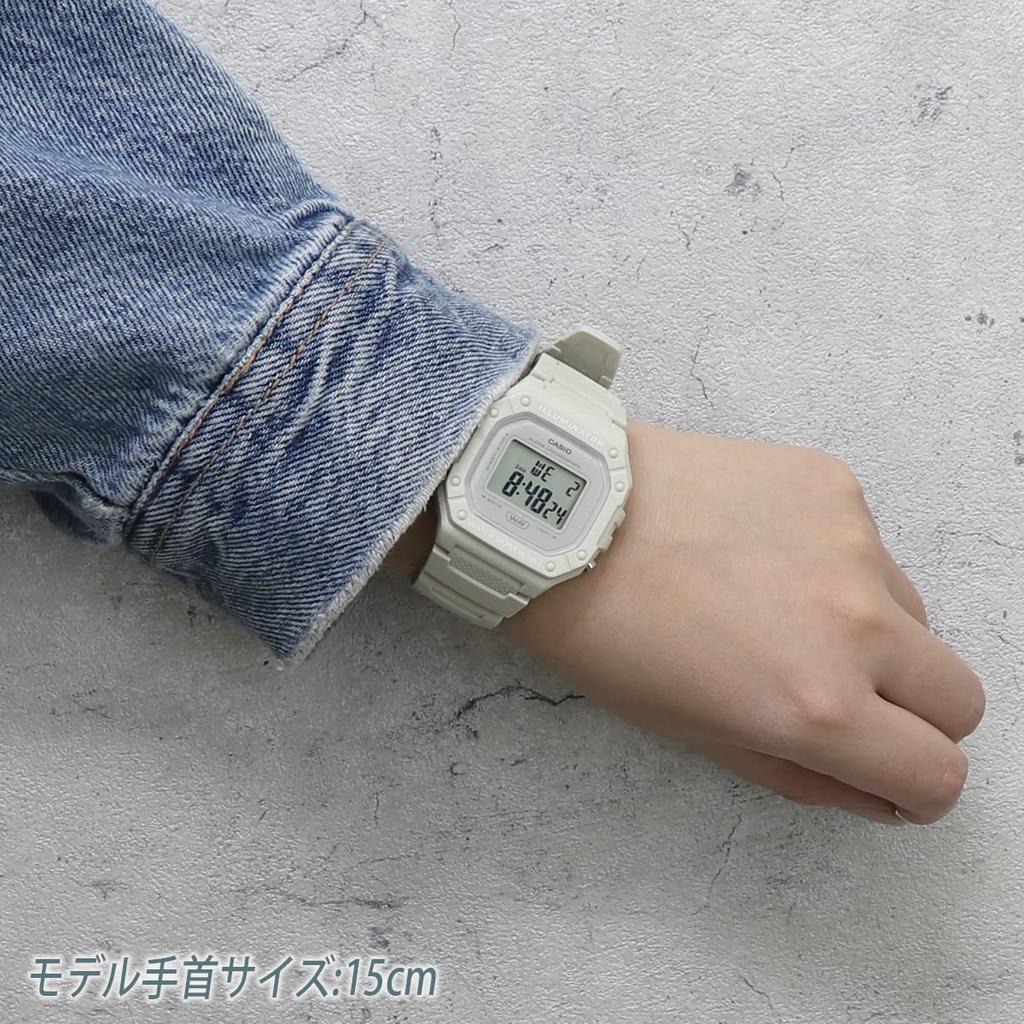 CASIO Casio Dull Color Smoky Color Nuance Color Тонкие Легкие Водонепроницаемые Квадратные Цифровые Квадратные Детские Дешевые Casio W-218HC Мужские Женские (Тусклый синий)