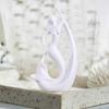 Ceramic Home Decor Creative Mermaid Shape Figurine (Pack of 1,White)