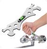 Mini Adjustable Bathroom Adjustable Wrench Multifunctional Bend Angle Leveling Wrench Aluminum Spanner Bathroom Repair Tool