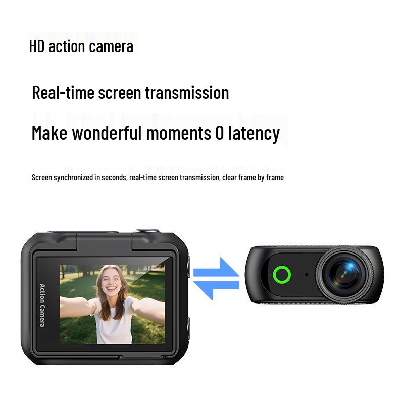 Detachable Magnetic Thumb Sport Camera with WiFi, Outdoor Cycling, Anti-Shake Digital Recorder