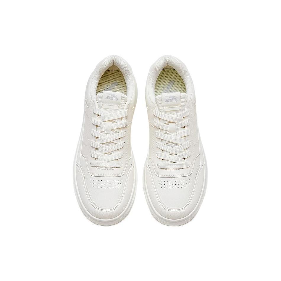 Anta Slip Resistant Abrasion Resistant Low top Skateboard Shoes Men's White 912338065-1