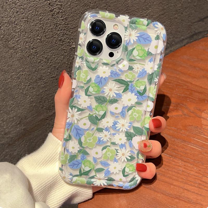 Flowers Graphic Print Clear Case For Redmi Note 13 12 Pro Plus 4G 5G 12S 11S 10S 12S 11S 10S Redmi 12 13C Protect Cover