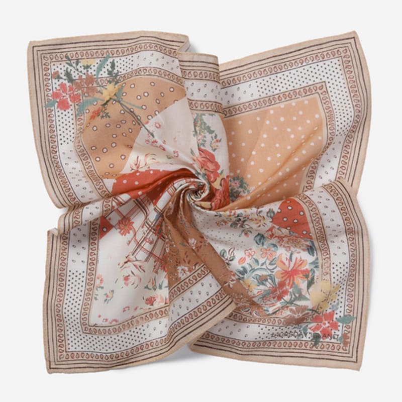 Thursday Island Check Flower Mix Bandana_T256MHC145W