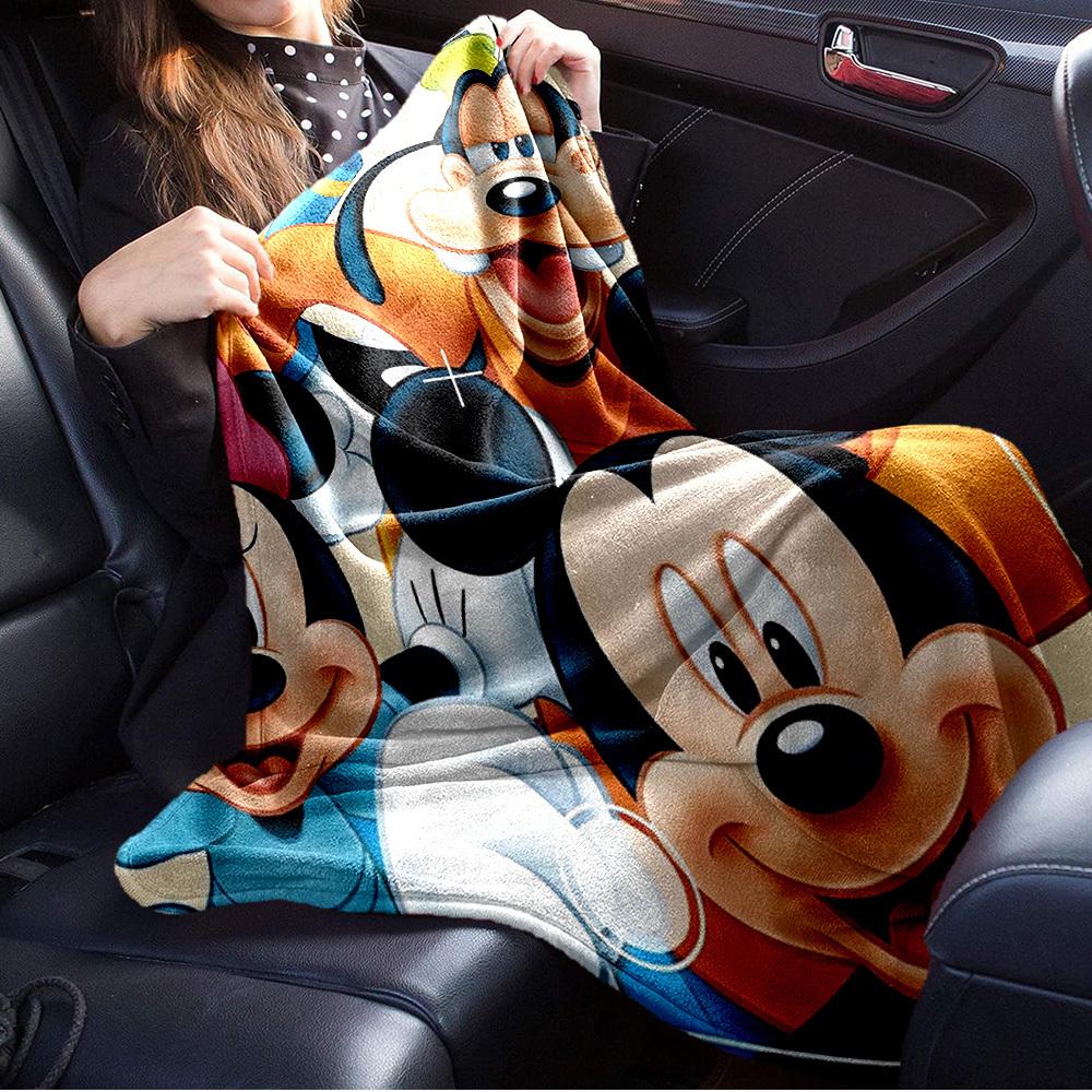 1pc Flannel Mickey Minnie Donald Duck Goofy Sofa