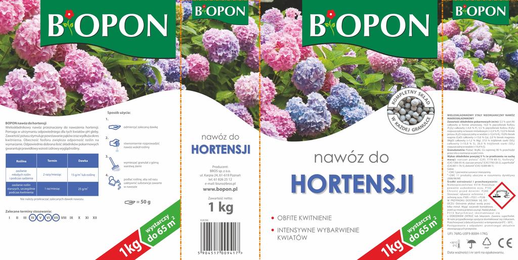 Bopon - Nawóz Do Hortensji Granulat 1Kg