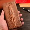 Чехол-книжка из натуральной кожи для Samsung Galaxy S24/S23, противоударный дизайн.