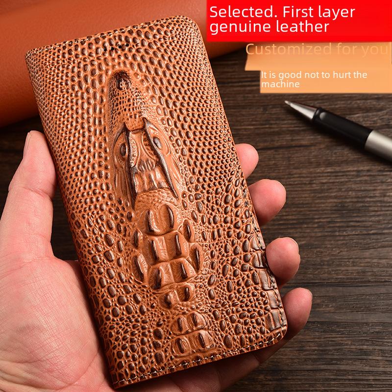 Чехол-книжка из натуральной кожи для Samsung Galaxy S24/S23, противоударный дизайн.