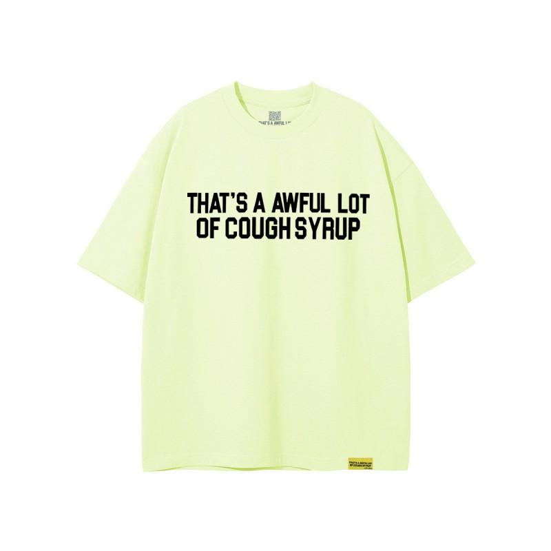 Unisex Oversized Cotton T-Shirt With Bold Letter Print Loose Fit Streetwear Tee Casual Wear