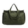 Solid Color Canvas Tote Bag Large Capacity Crossbody Bag Corduroy Shoulder Bag  All-match
